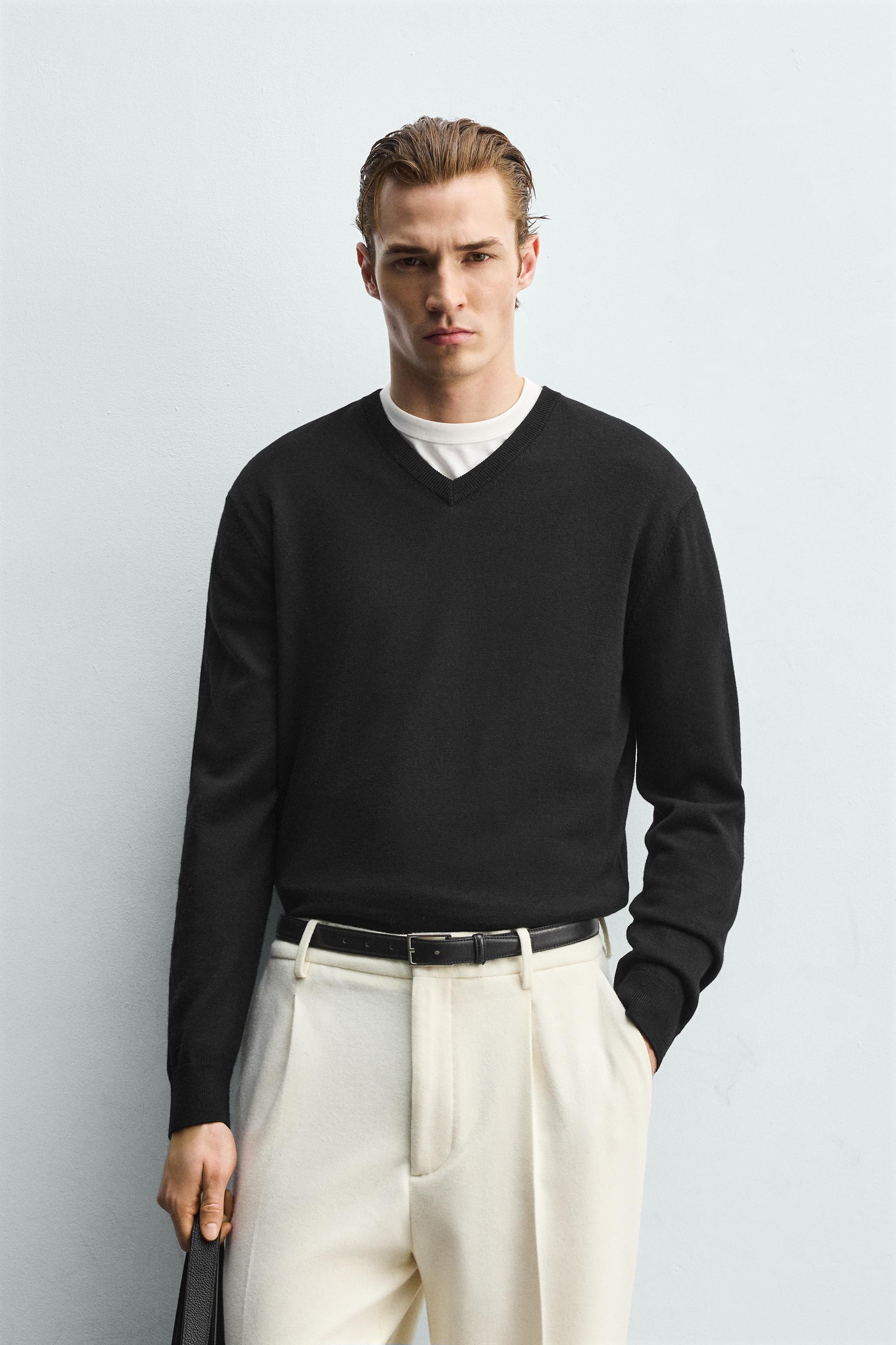 WOOL V-NECK JUMPER